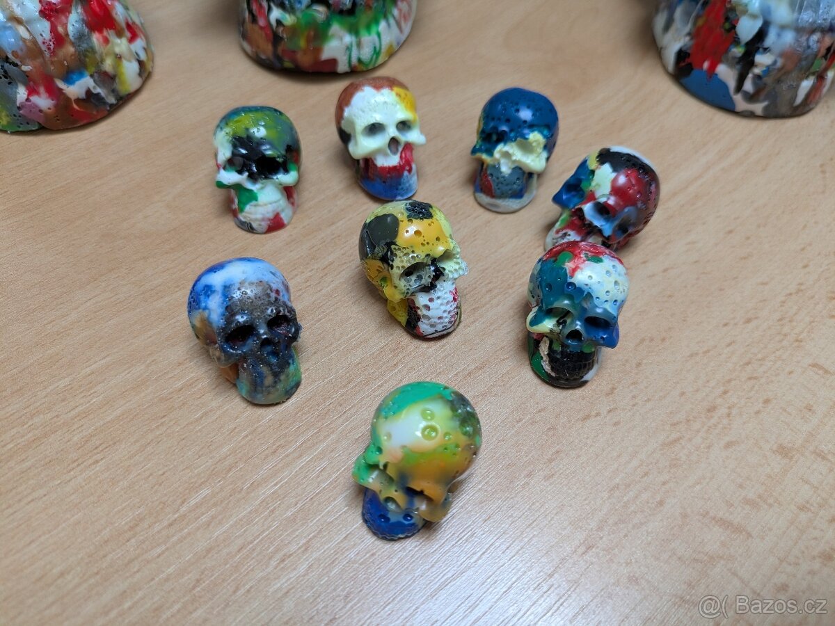 Lebka - Skull - Dekorace, těžítko - 3