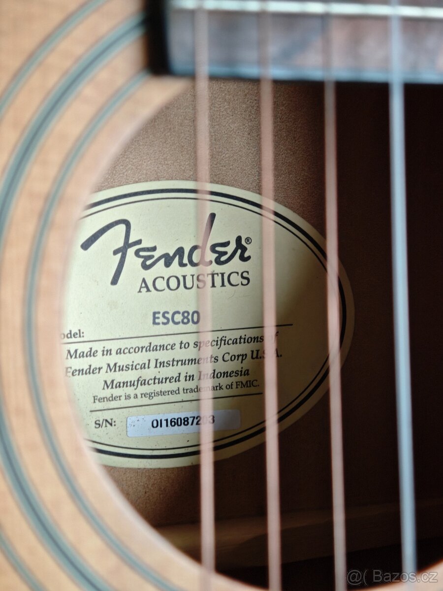 Kytara 3/4 Fender ESC80 aktuální - 3