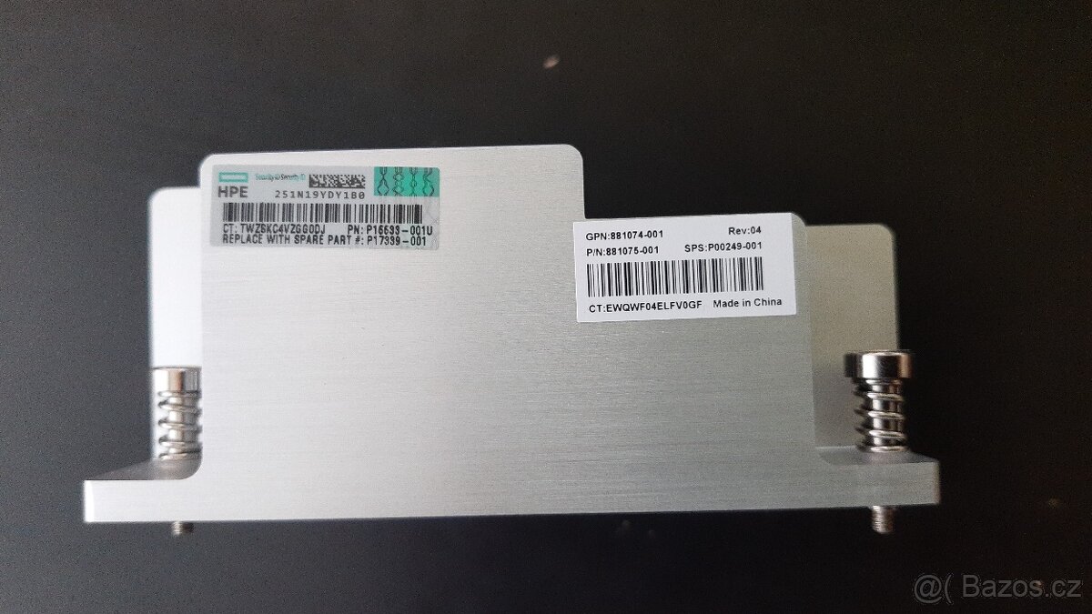 HP STANDARD 2U HEATSINK FOR HPE PROLIANT DL385 G10 / DL385 G - 3