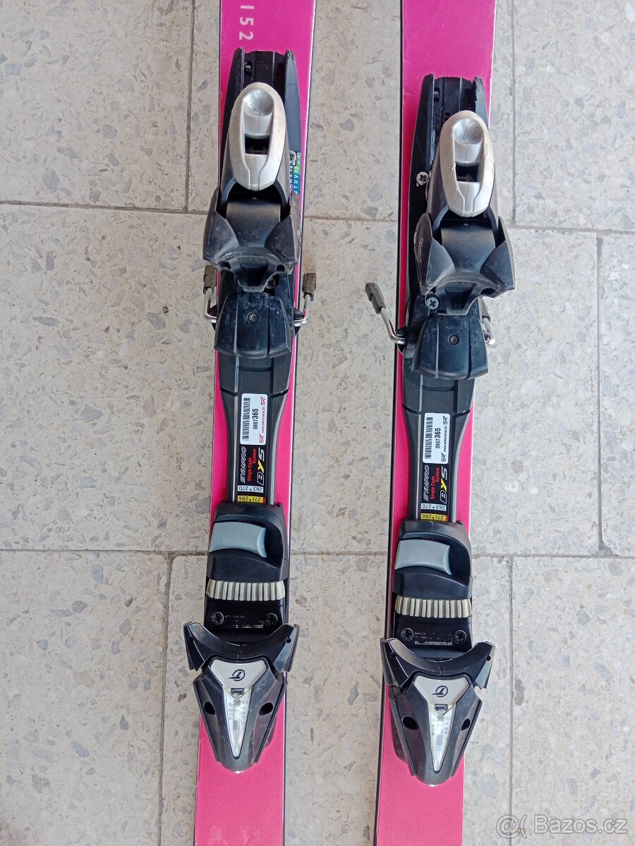 Použité nevšední růžové carvingové lyže Core 150 cm - 3