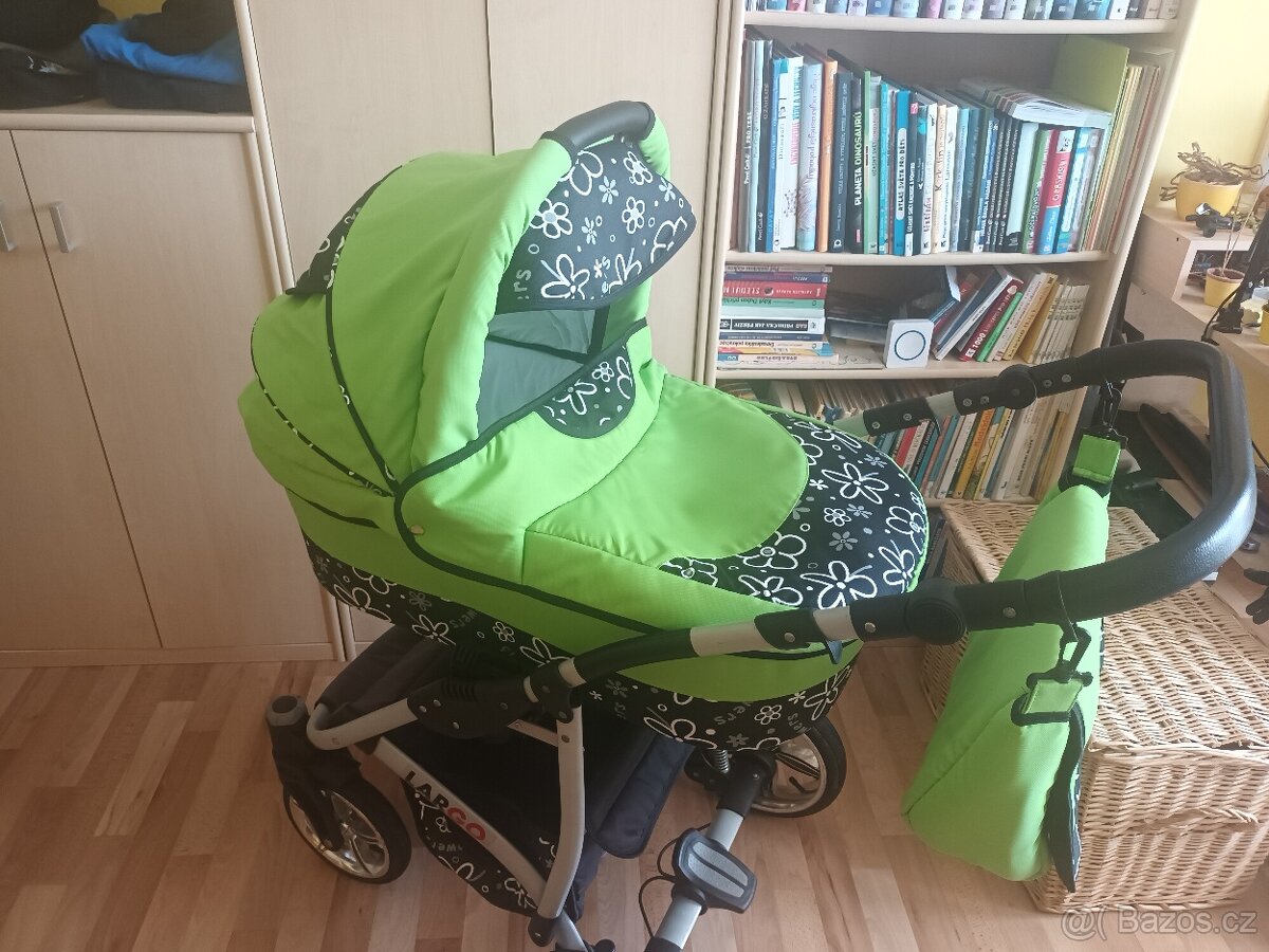 Kočarek Babylux Largo Flowers trojkombinace - 3