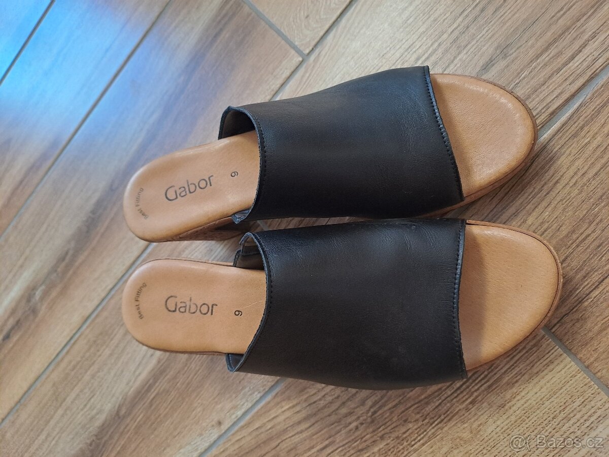 dámské kožené pantofle Gabor, vel. 43 (9) - 3