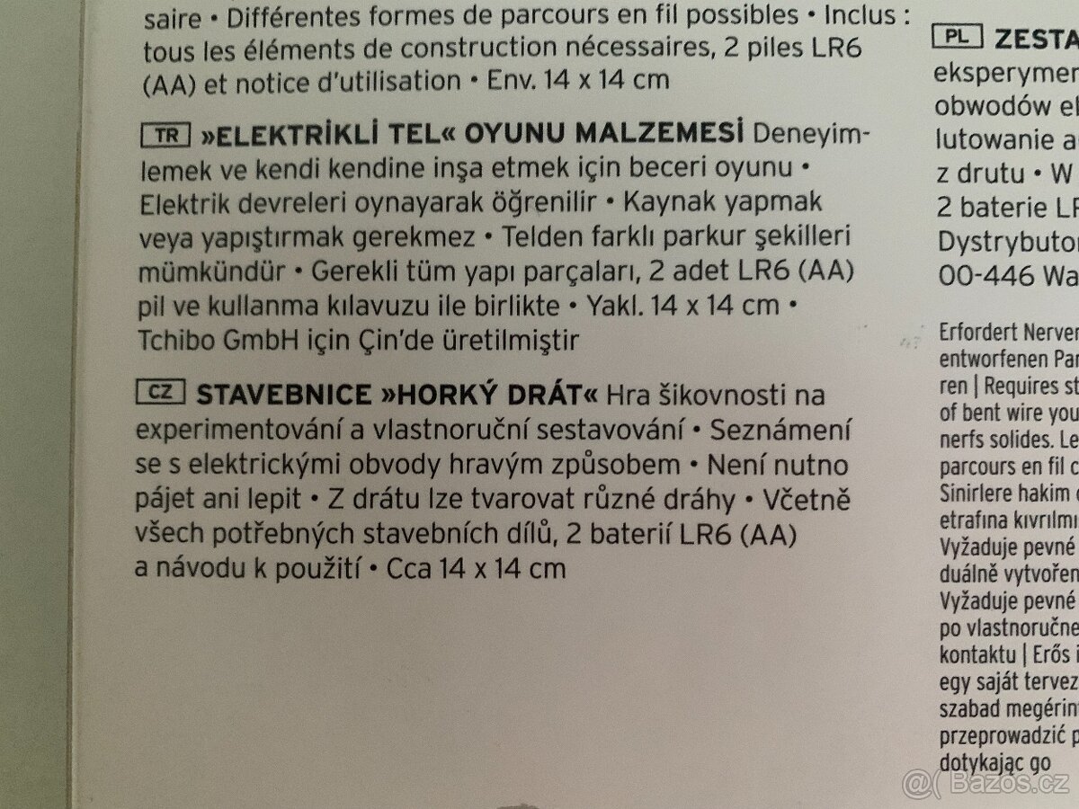 Stavebnice " Horký drát " - 3