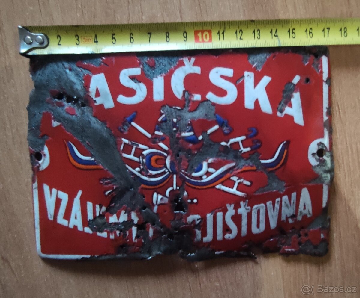 Smaltovaná cedule. - 3