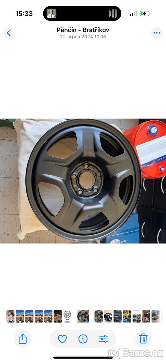 Jeep Renegade originál Plechový disk 16´ - 51950653 - 3