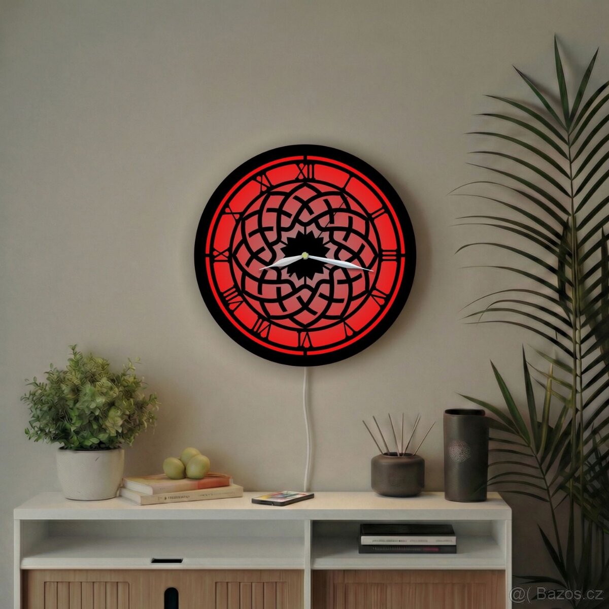 Nástěnné hodiny s LED podsvícením - 3