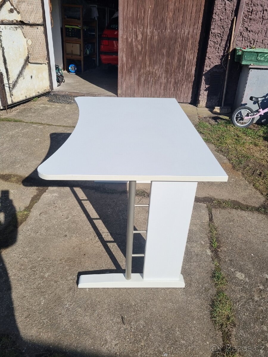 Psací stůl- bílý - 3