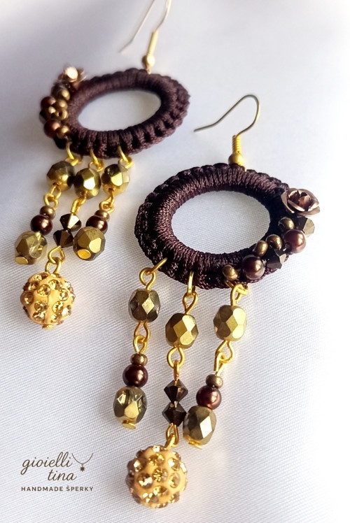 Náušnice Čokoládové zlato - 3