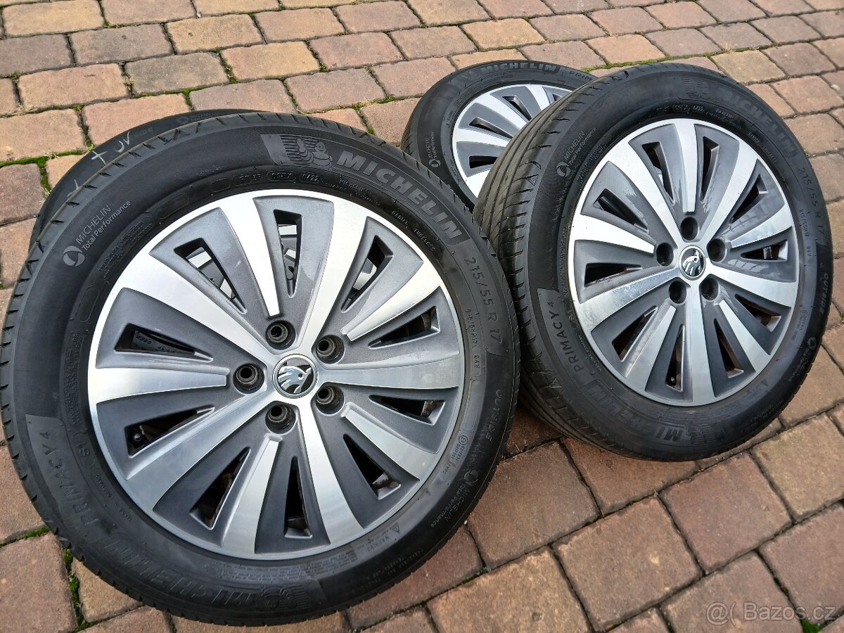 ALU kola,sada, originál Škoda DRAKON,215/55 R17,5x112,TOP - 3