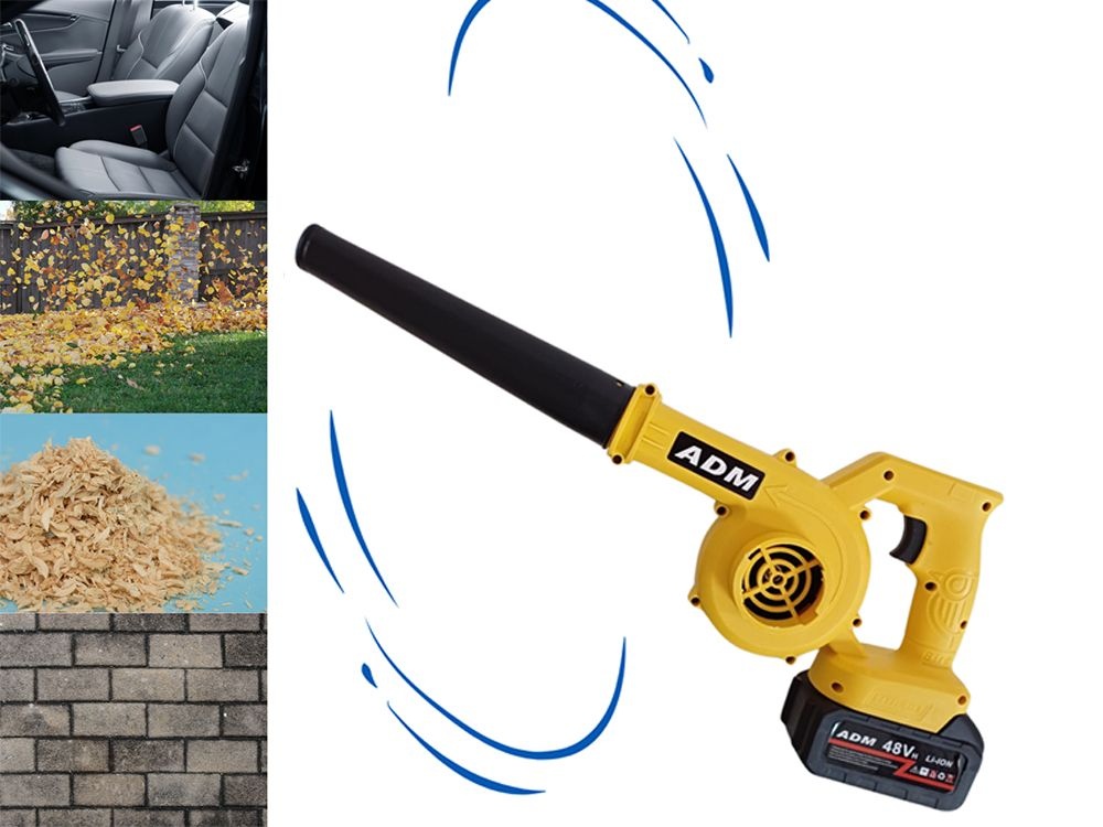 Akumulátorový elektrický fukar listí 2ks 48V AKU - 3