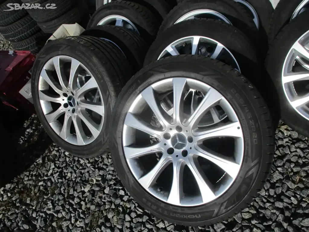 MERCEDES ALU KOLA 8,5X20 ET43 s pneu 265/45 zr20 - 3