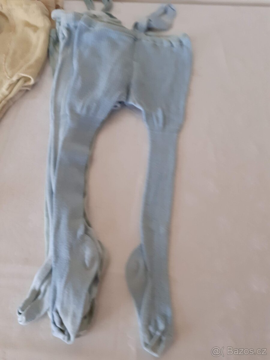 Retro dětské punčocháče - vel. asi 74 - 3