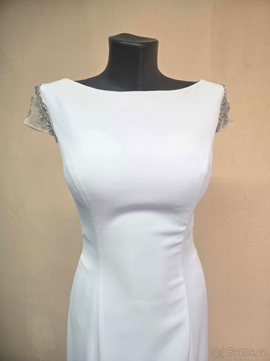 🎀MONA🎀 PŘEKRÁSNÉ SVATEBNÍ ŠATY VEL.36 - 3