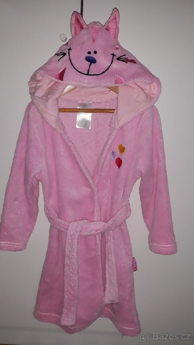 Mikinové šaty a župan vel. 110 - 116 - 3