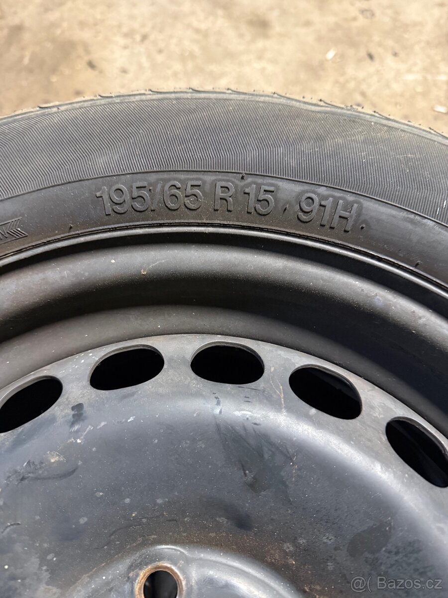 Plechy 5x112 s pneu 195/65r15 - 3