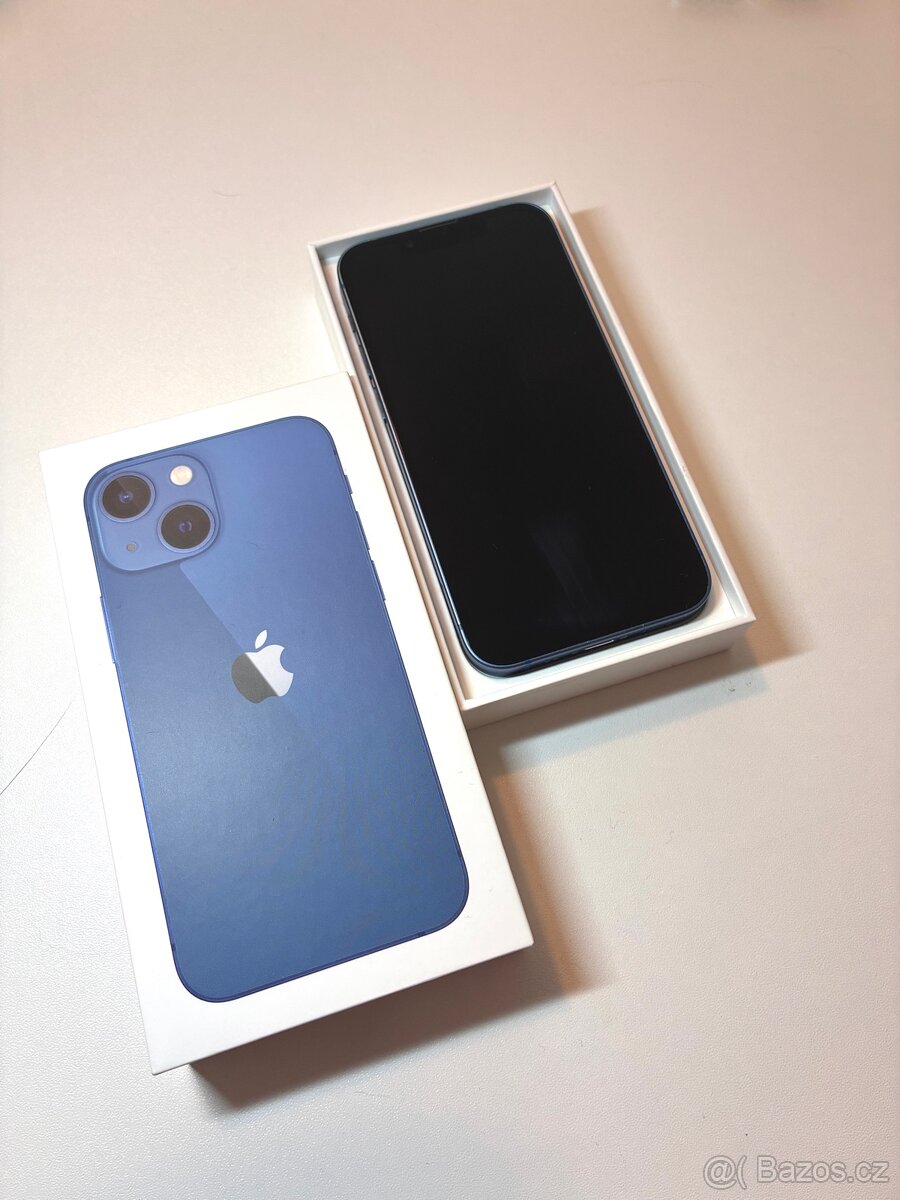 iPhone 13 mini 128gb modrý, 85% baterie - 3