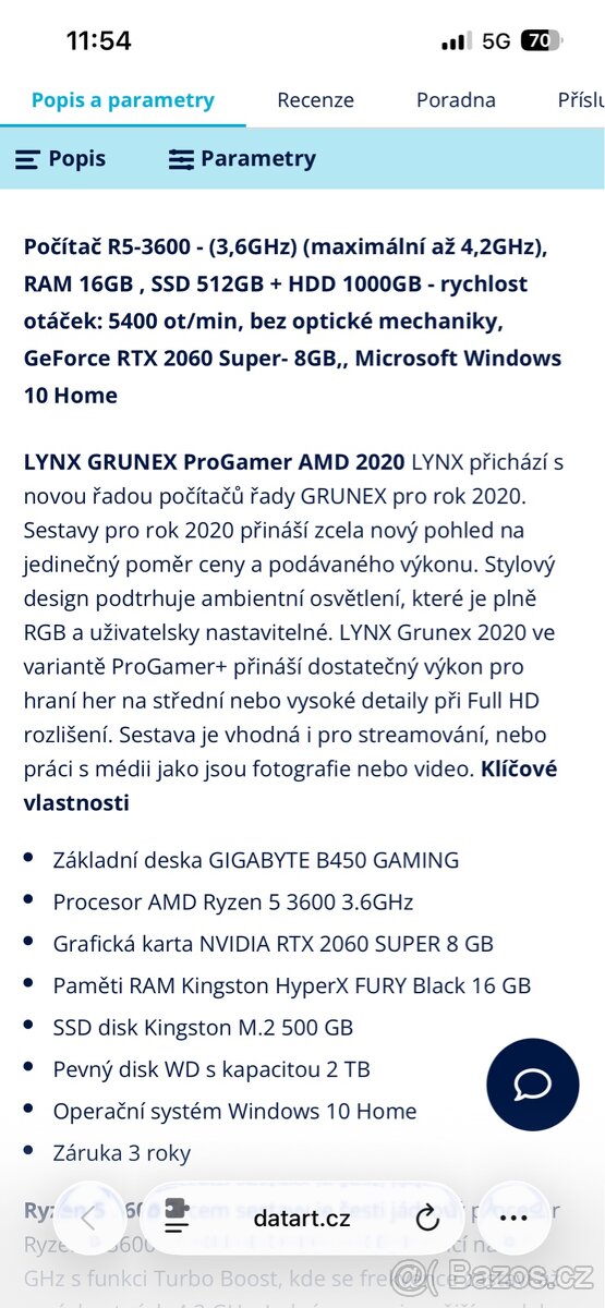 Herní počítač LYNX ProGamer 2020 - 3