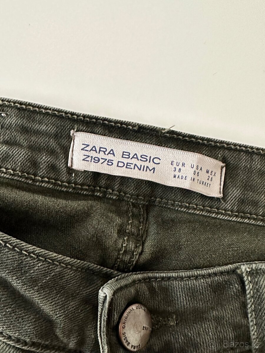 Džíny s výšivkou ZARA,vel.38 - 3