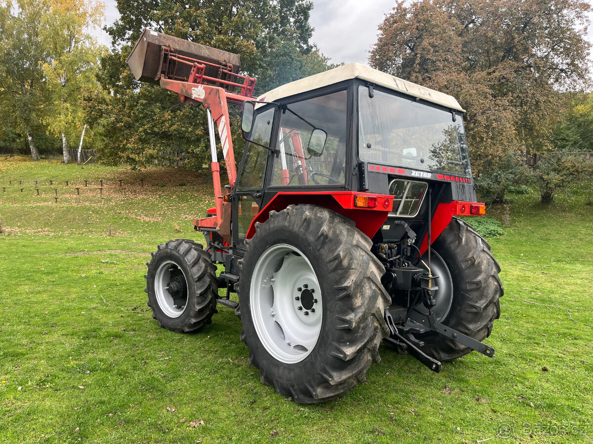 Zetor 7245 s čelním nakladačem s SPZ - 3