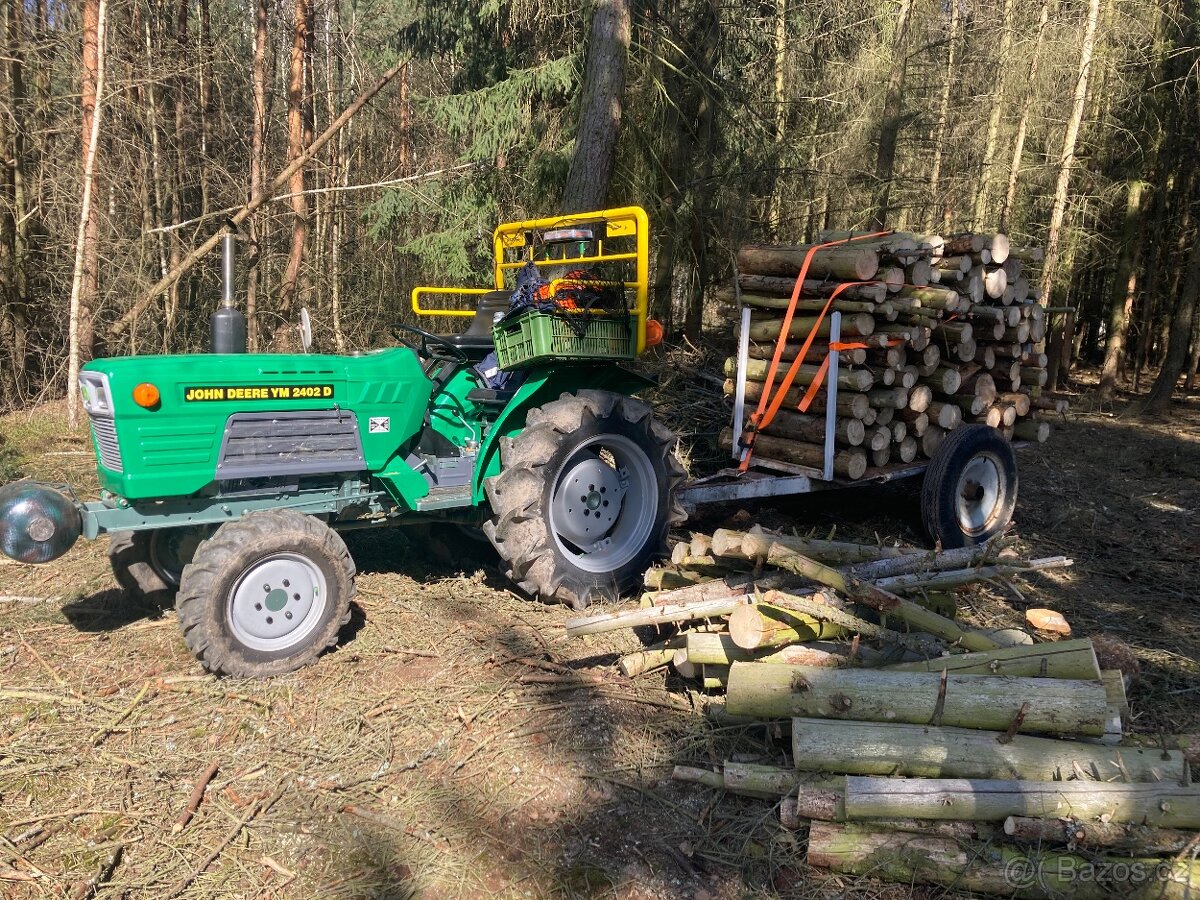 Vyvážečka za traktor, vlek do lesa na dřevo - 3