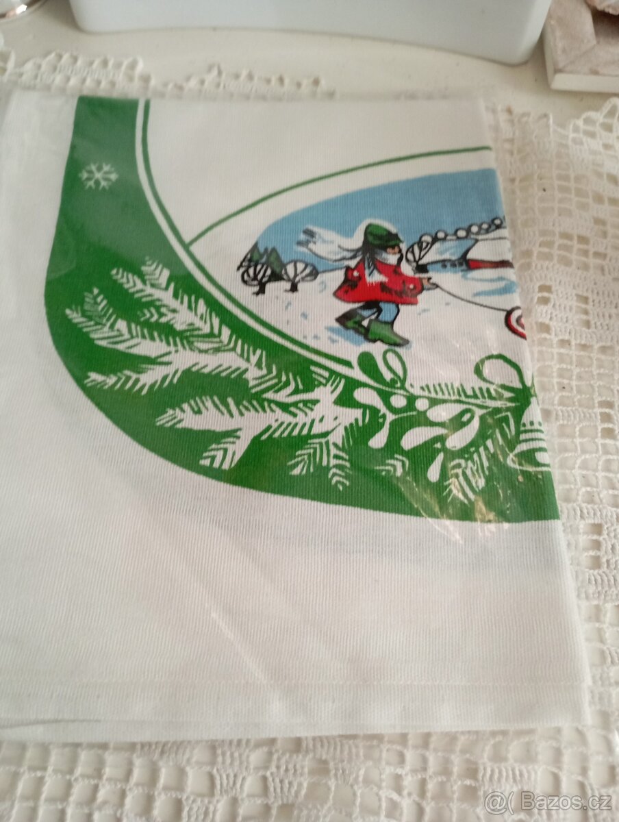Retro ubrus vánoční - 3