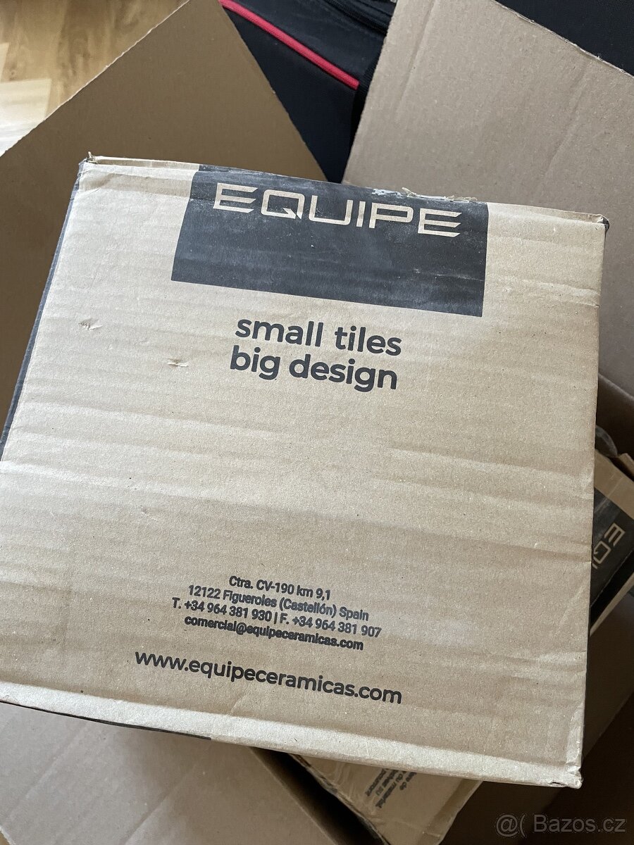 1,29 m2 světle modrý keramický obklad hexagon - 3