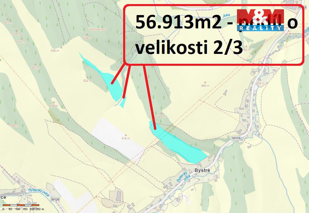 Prodej louky, 121606 m², Stárkov - Bystré - 3