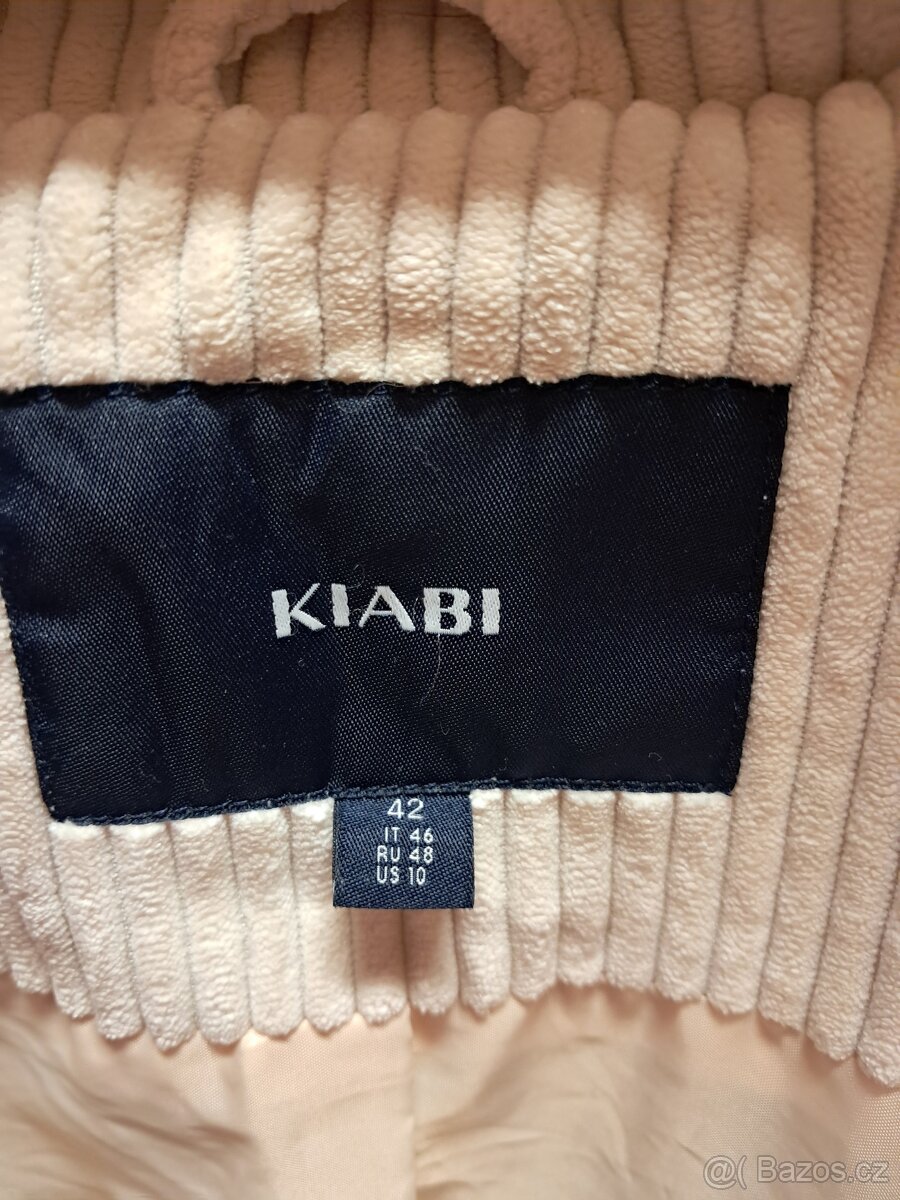 Zimní menšestrová bunda bílá (krémová) 42 - 3