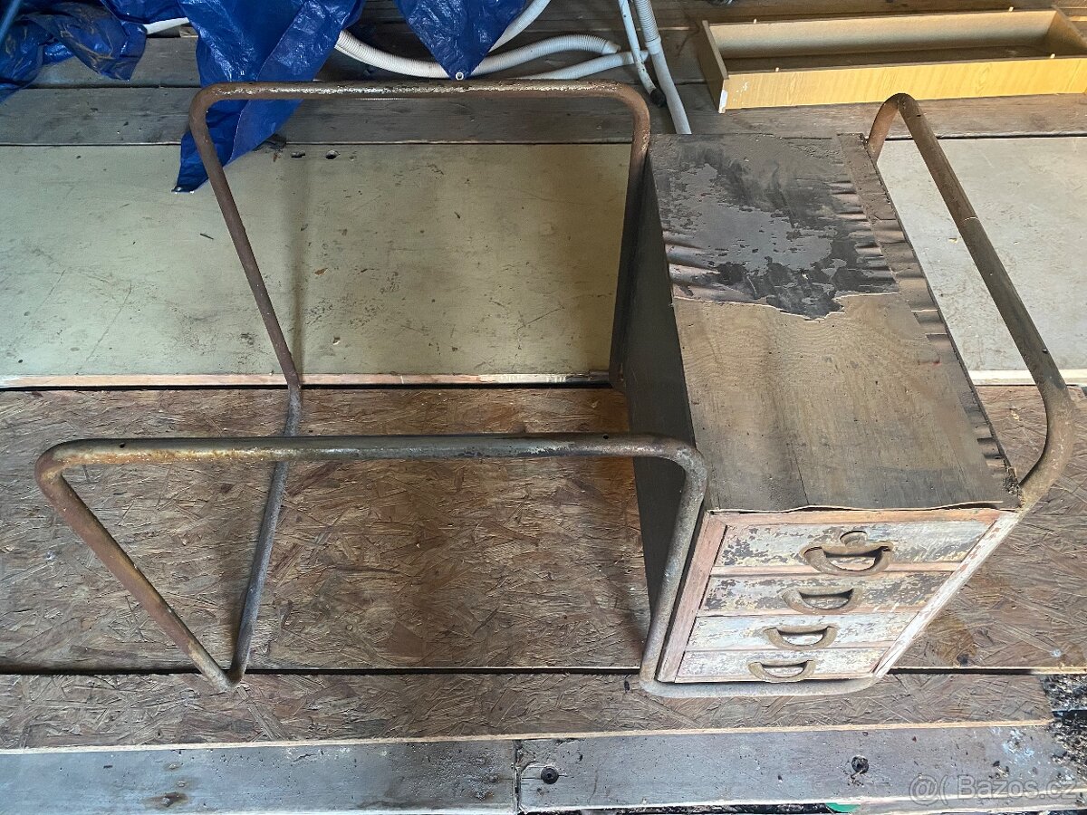 Trubkový psací stůl Funkcionalismus 30.léta - 3