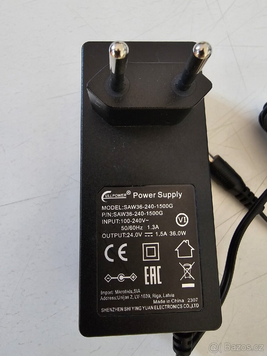 Napájecí zdroj adaptér 24V DC MIKROTIK SWITCH - 3