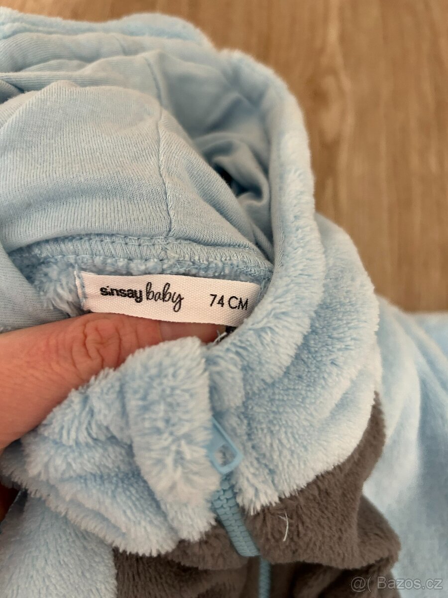Dětský plyšový overal vel. 74 - 3