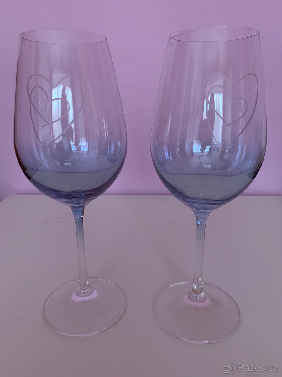 Set sklenic Srdce - 3