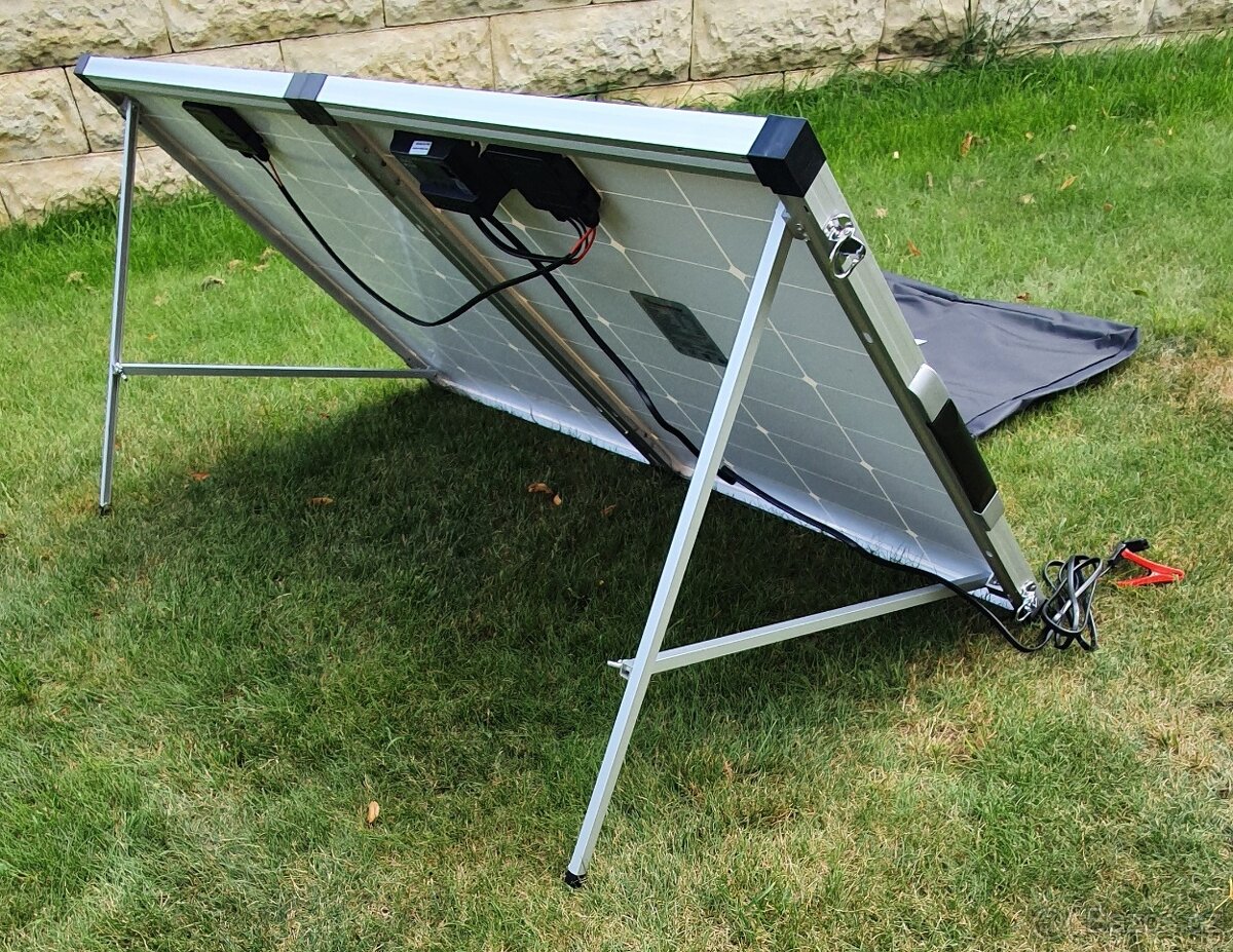 Solární skládací kufr 160W k dobíjení akumulátoru 12V - 3