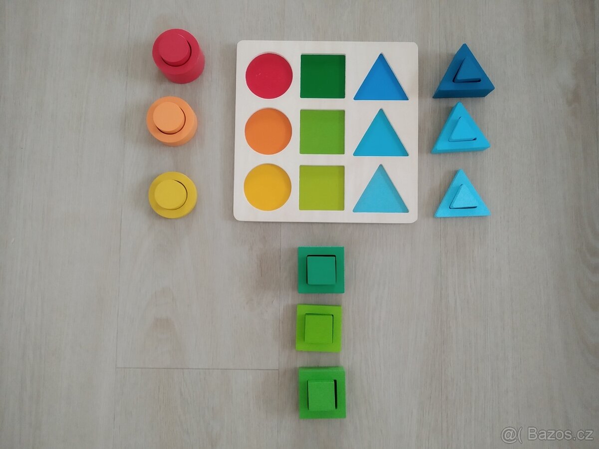 Dřevěná skládačka zn. Playtive 1+ - 3