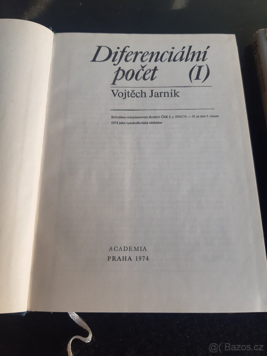 Diferenciální a integrální počet, tabulky - 3