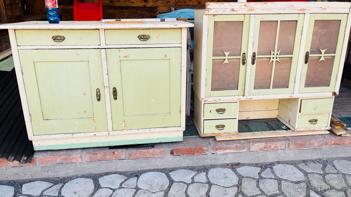 Stara skrin + komoda + příborník - 3