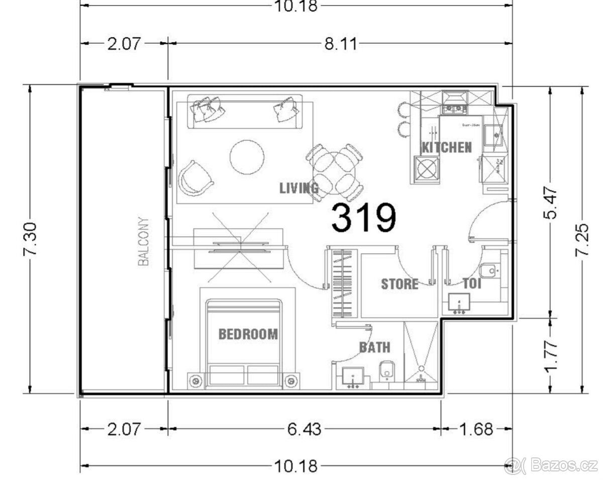 Prodej, byt 2kk, 70 m2, Dubaj, Tavora projekt - 3