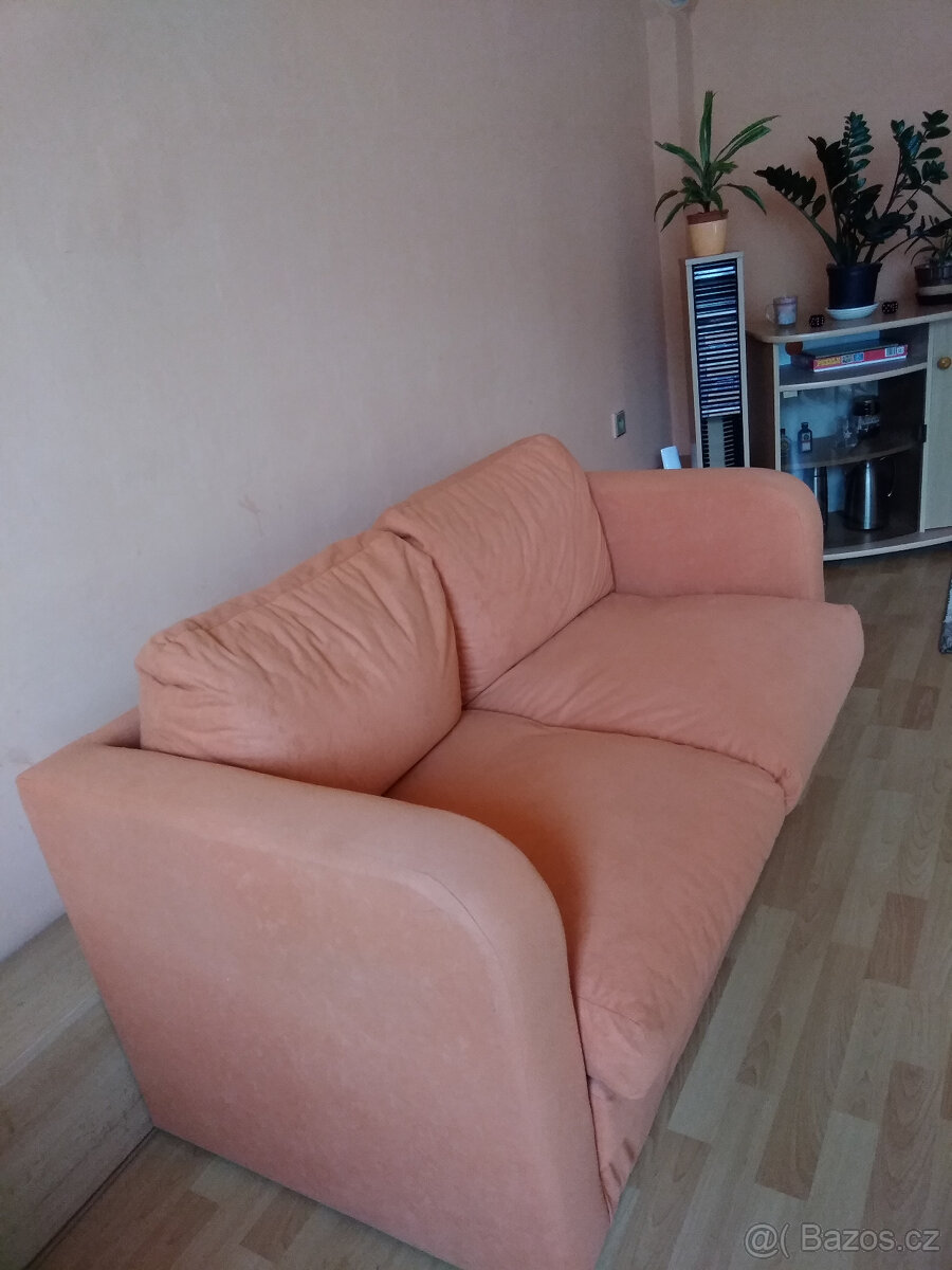 Rozkládací dvoumístná sedací souprava - SLEVA - 3