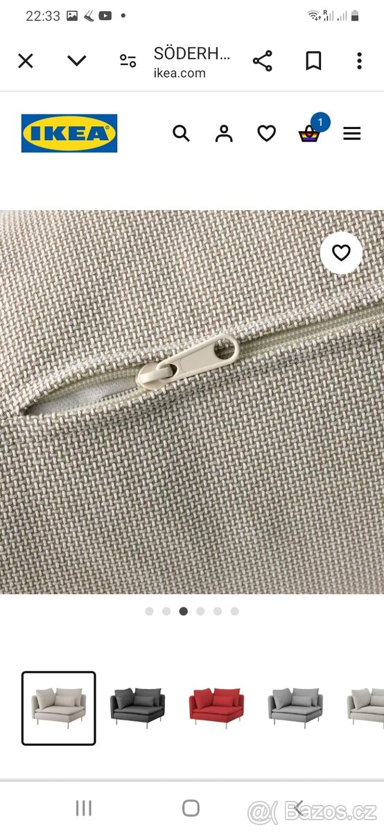 Ikea křeslo Söderhamn béžové - 3