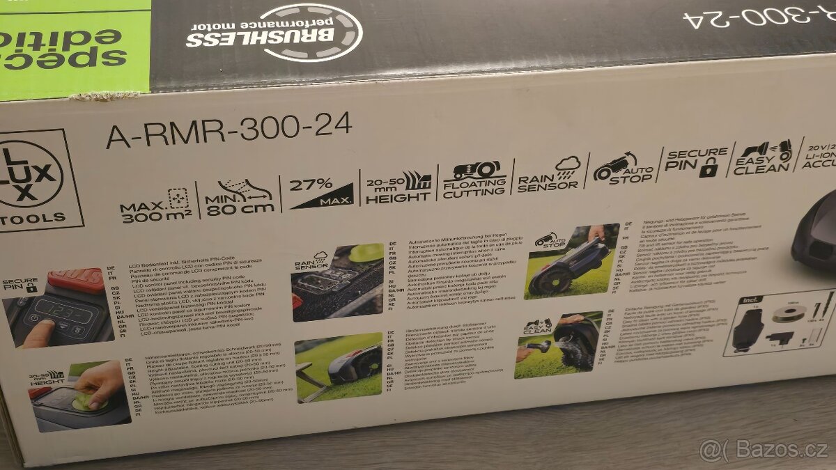 Prodám robotickou sekačku Lux Tools A-RMR-300-24 - 3