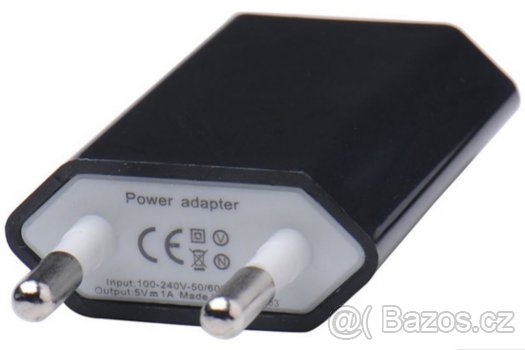 Univerzální USB síťový nabíjecí adaptér - černý - 3