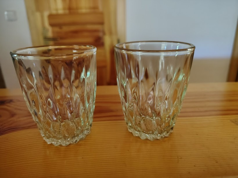 Tlustostěnné retro skleničky . - 3