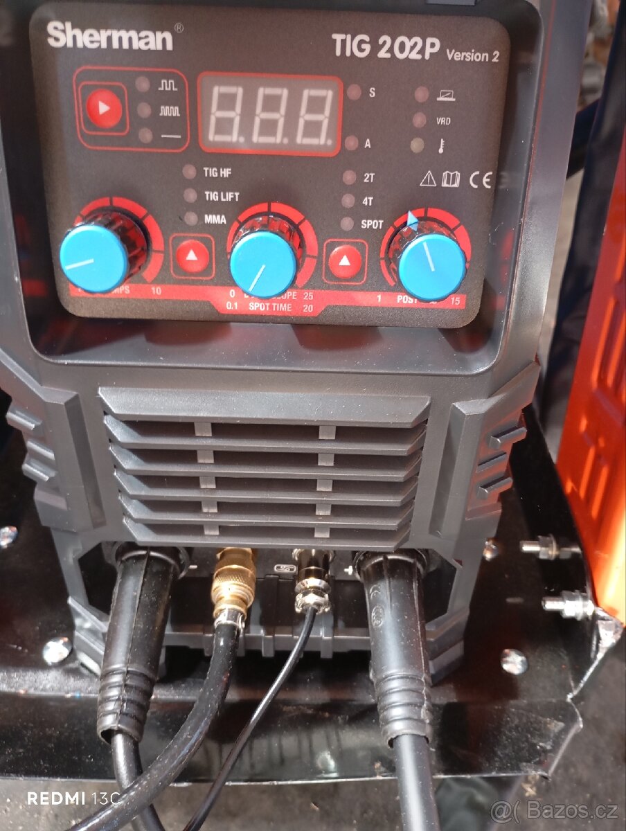 Tig HF + LIFT značkova SHERMAN TIG 202P Pulse
- 3