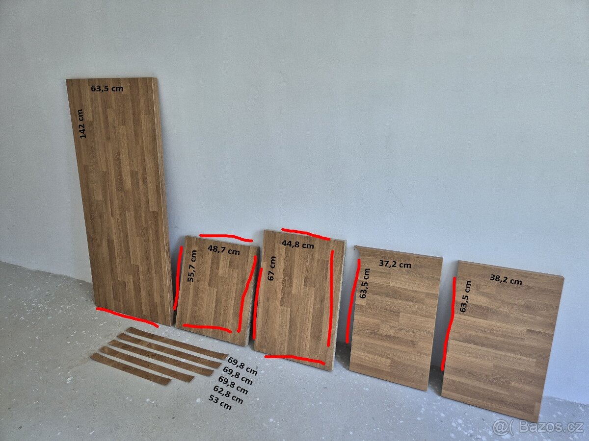 IKEA SÄLJAN Pracovní deska, vzor dub/laminát - 3