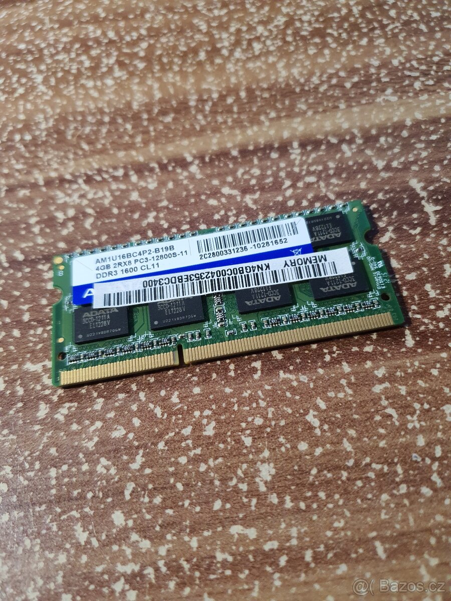 Notebookové paměti SO-DIMM DDR3, DDR3L - 3