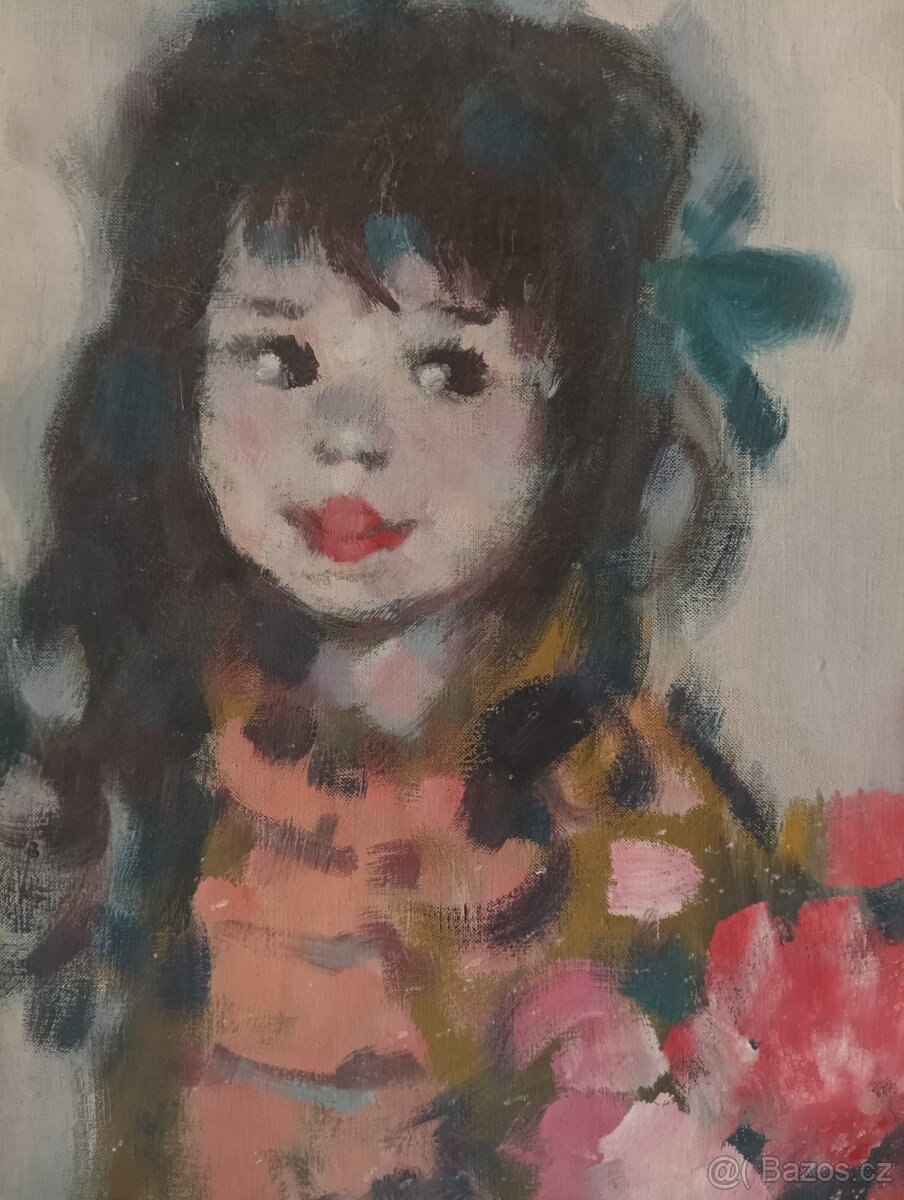 OBRAZ OLEJ NA PLÁTNĚ HOLANDSKÝ MALÍŘ A. KOROS - 3