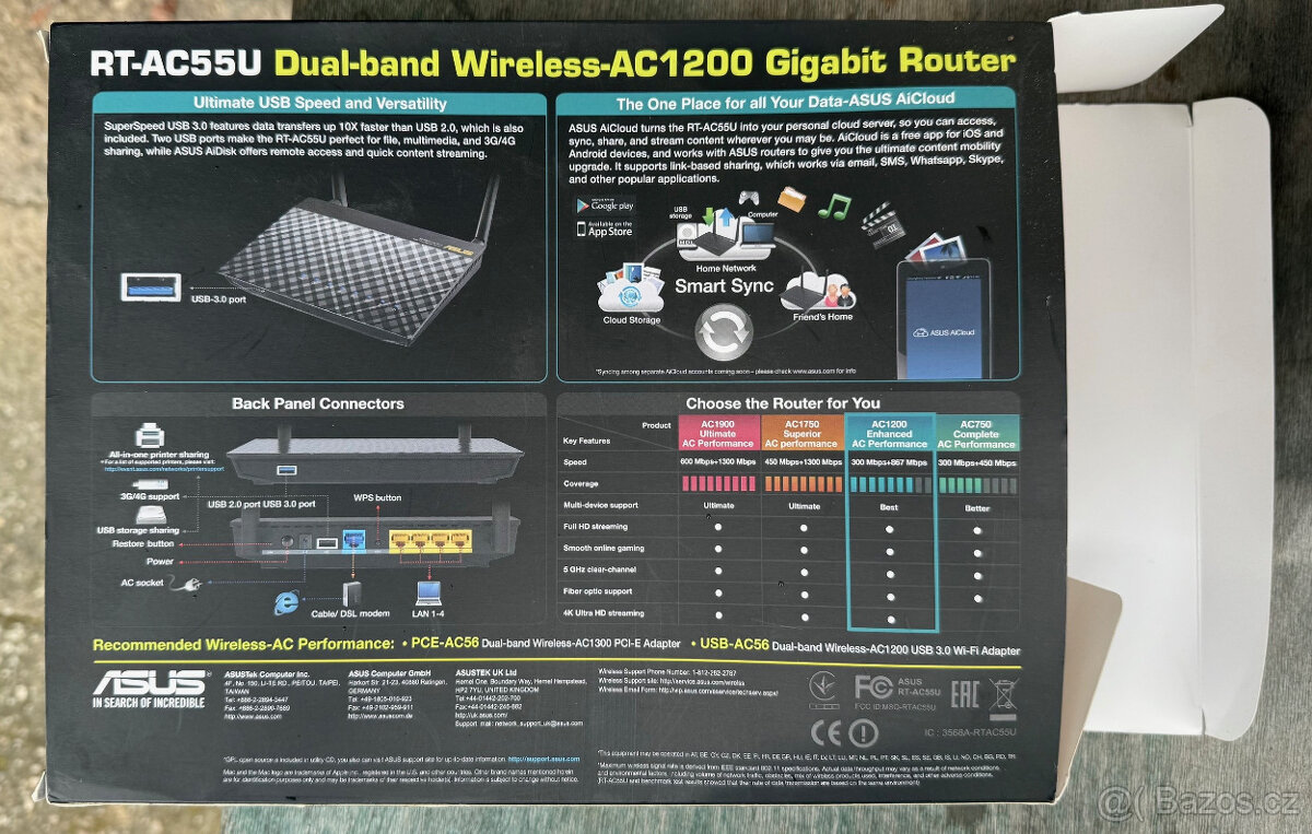 Wi-Fi router Asus RT-AC55U + Wi-Fi extender Asus RP-AC51 - 3