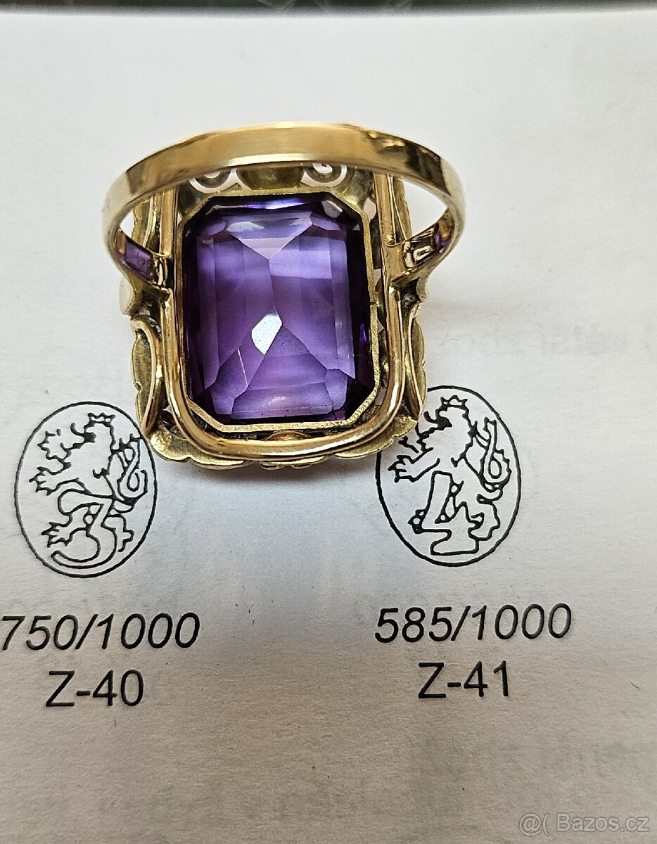 Prodám Dámský prstýnek s kamenem - 3