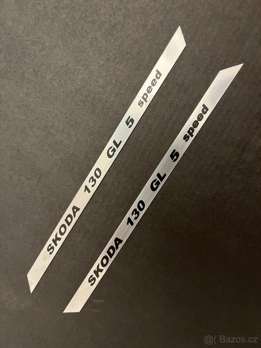 Ozdobné lišty na Škodu 130 vývozní model. - 3