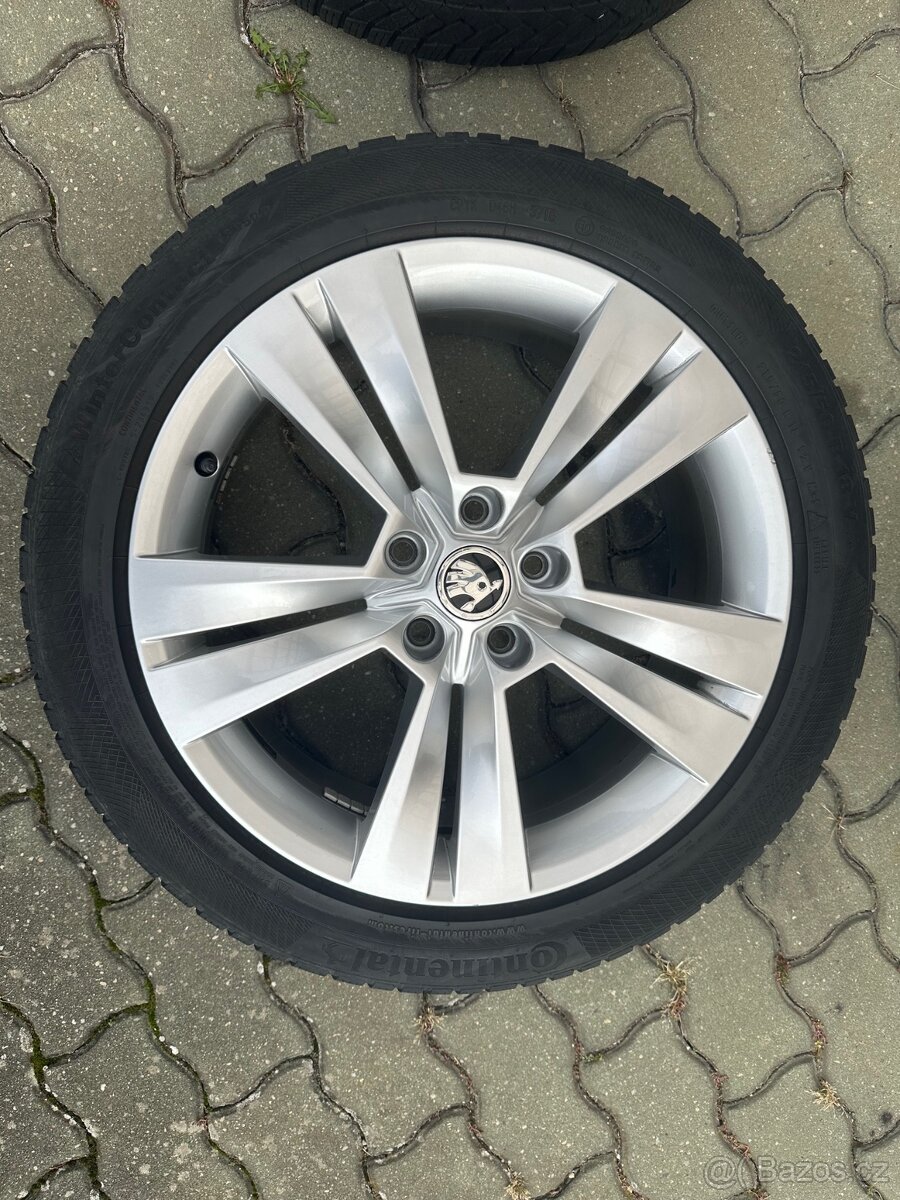 Originál Alu Škoda Mytikas zimní 215/50 R18 5x112 - 3